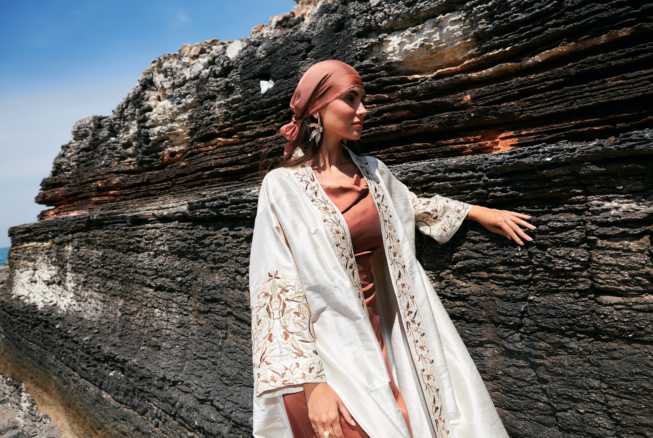 Nayara Kaftan | %100 İpek Lüks Kadın Kaftan | Noorvien